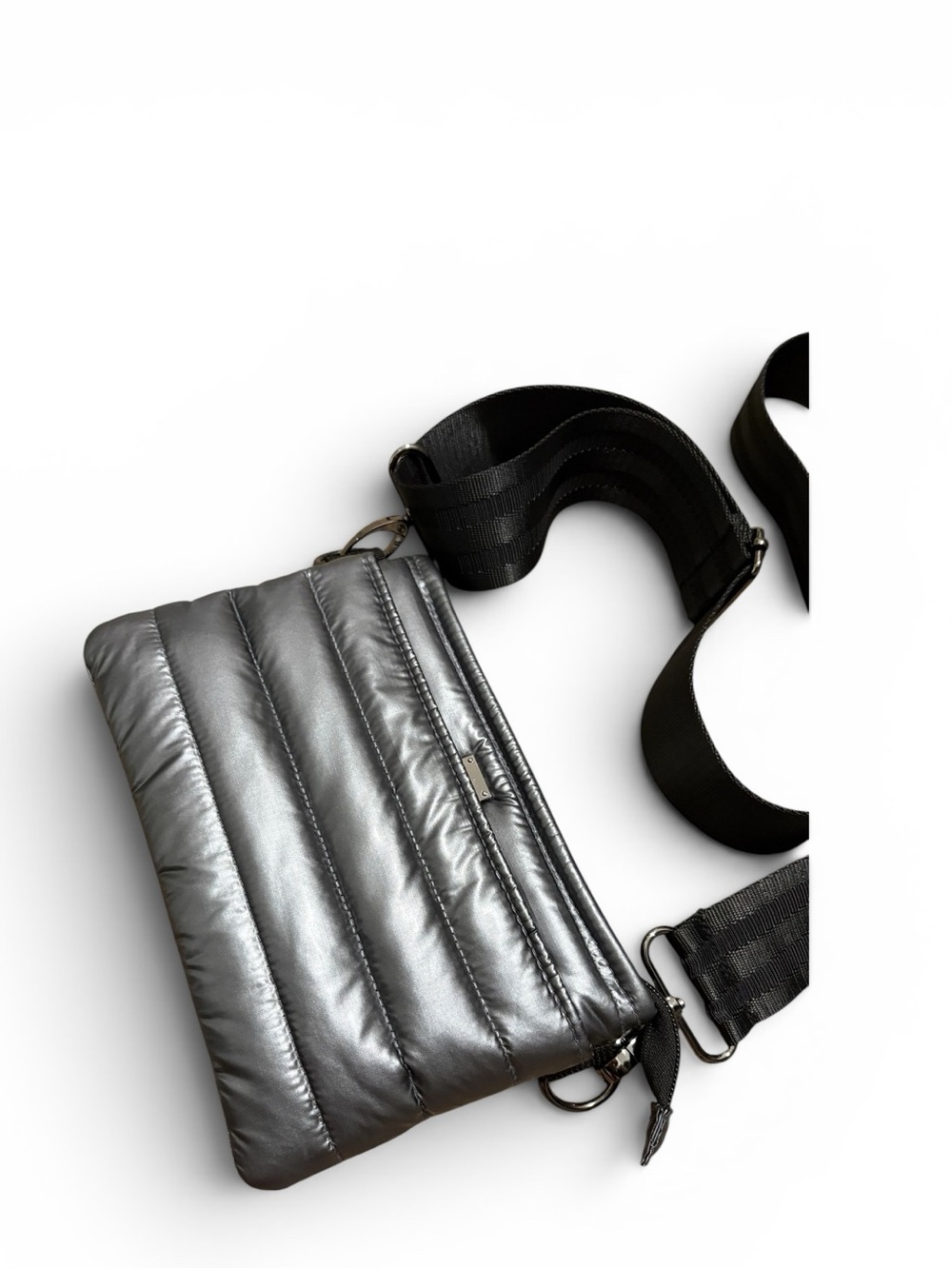 THINK ROYLN Bum Bag 2.0 Quilted Crossbody Bag in Liquid Charcoal - Picture 2 of 6
